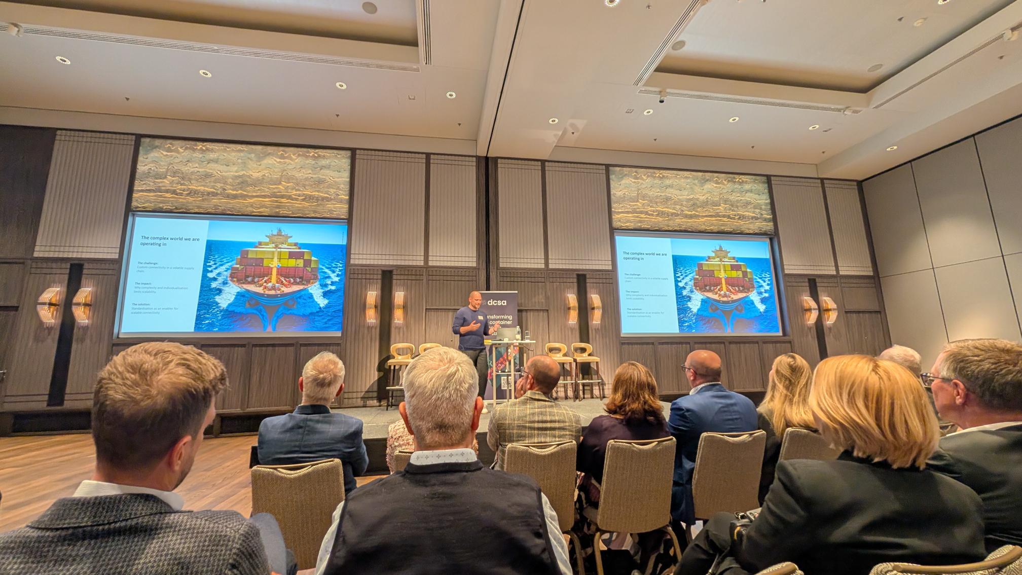 Container shipping standardisation event Zurich DCSA CSCMP