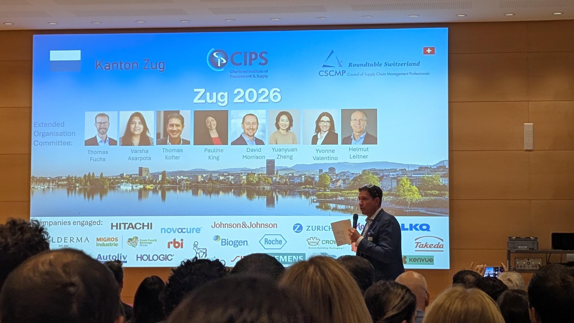 Keynote presentation at the Zug 2026 Winning Strategies conference for procurement and supply chain leaders