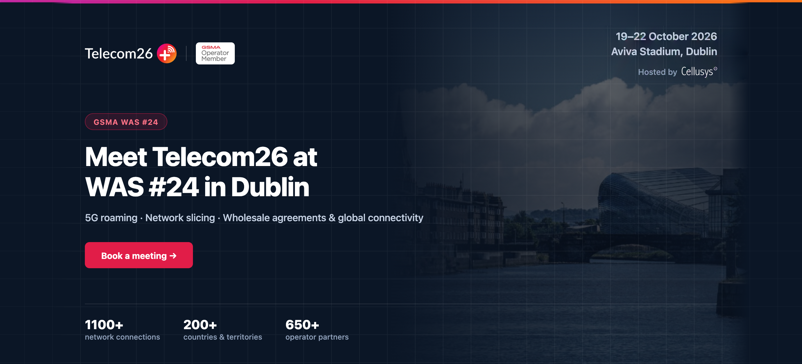 Telecom26 at GSMA WAS #24 Dublin 2026