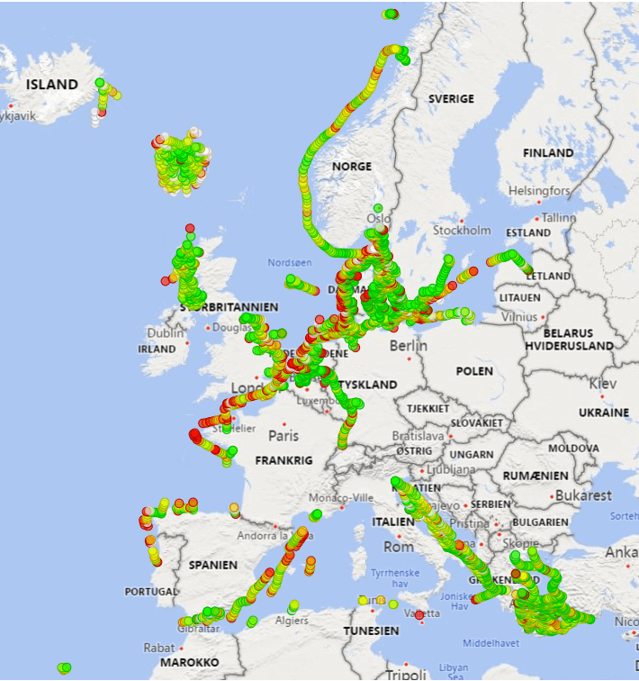tracked vessels