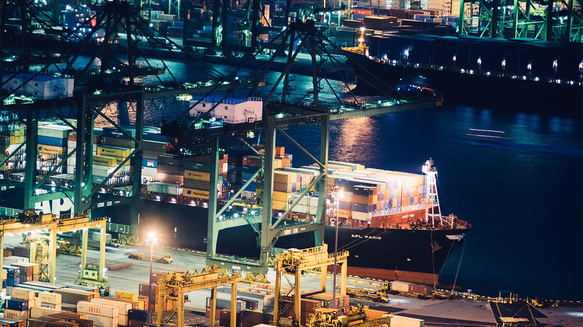 Congested ports and a shortage of containers affects global shipping market