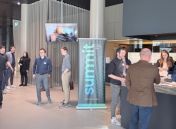 Attendees networking at Climate Charter Zug+ Summit 2026 in Zug, exchanging ideas on sustainability, digitalisation, and industrial innovation